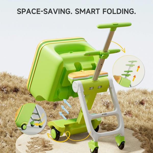 Jovikids 3-in-1 Children's Ride-on Suitcase - Green