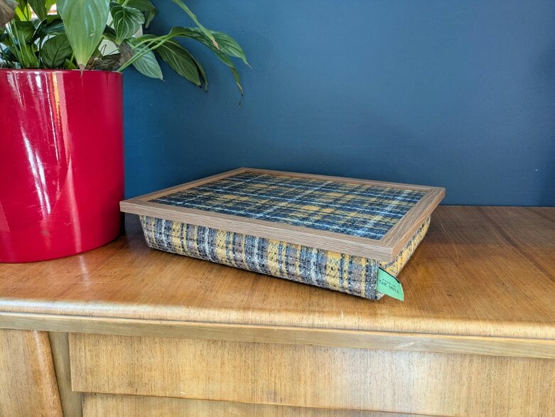 Made in the Mill Luxury Airedale Lap Tray With Bean Bag