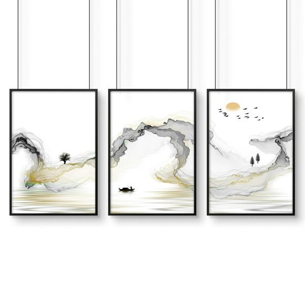 Japanese art wall | set of 3 framed wall art