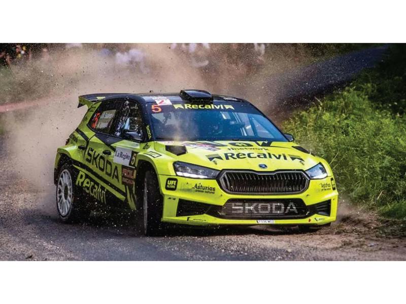 SCX Skoda Fabia WRC2 Cohete Suarez Mud Effect