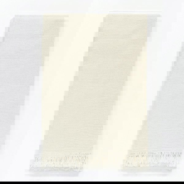 cotton linen blend hammam bath sheet