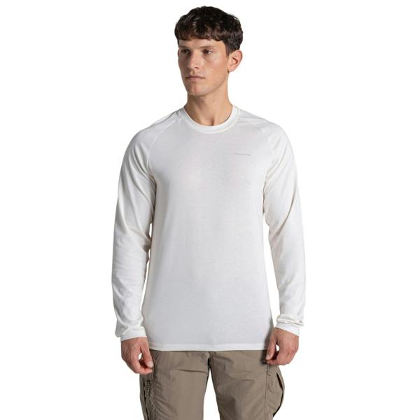 Craghoppers Mens Nour Nosilife Long-Sleeved T-Shirt - Sail White - 