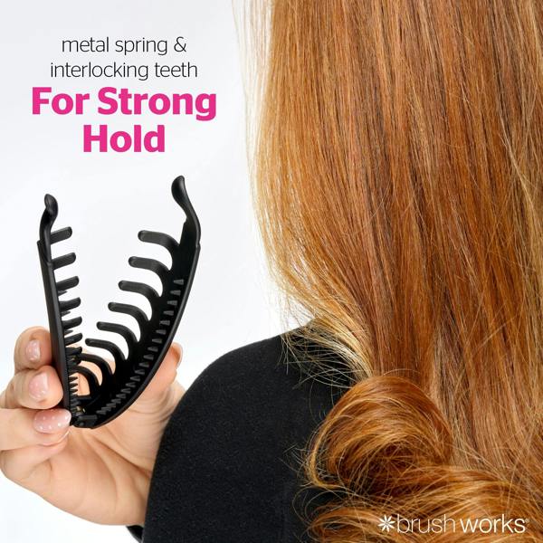 Brushworks Banana Hair Clips - 2 Pack