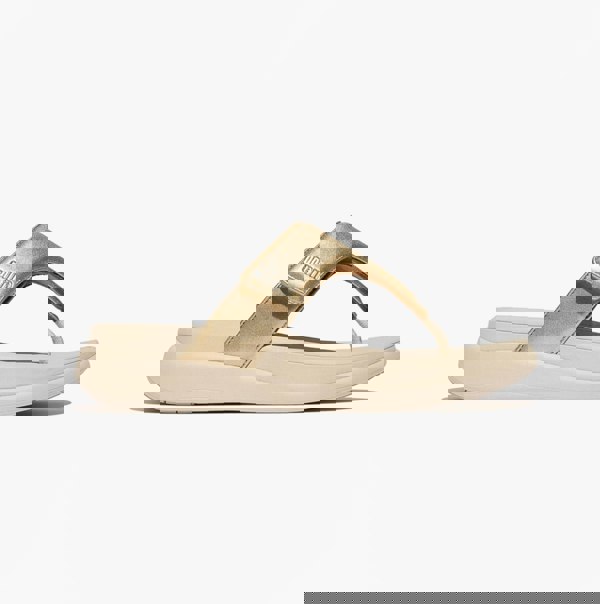 FitFlop F-MODE GO Womens Toe Post Sandals Platino