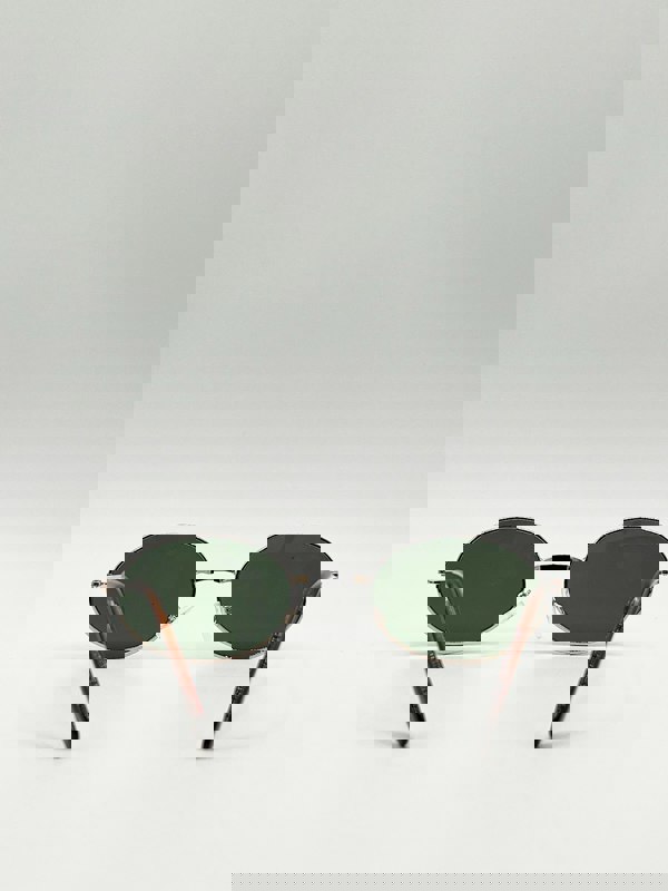 SVNX Retro Round Sunglasses in Gold