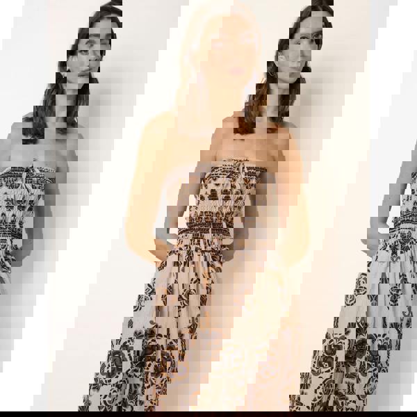 Blue Vanilla Tribal Print Jumpsuit