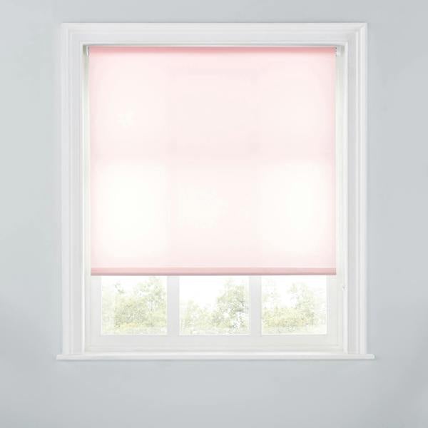 A.Unique Home Trimmable Daylight Roller Blind - 2FT - PINK - 60cm(W) x 170cm(L)