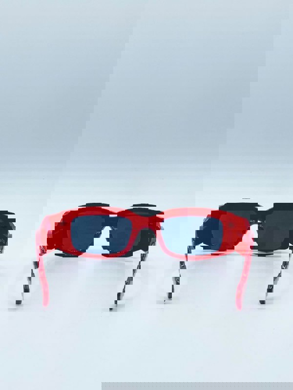 SVNX Chunky Rectangle Sunglasses in Red