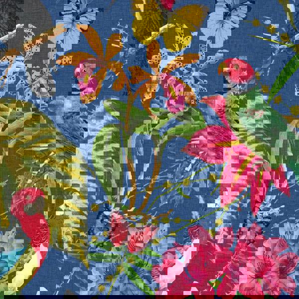 Envy Paradiso Floral Wallpaper - Deep Navy - 10m