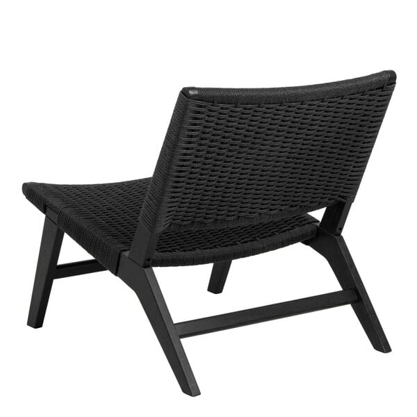 Wyld Haus Wigletree Black Wood Lounge Accent Chair