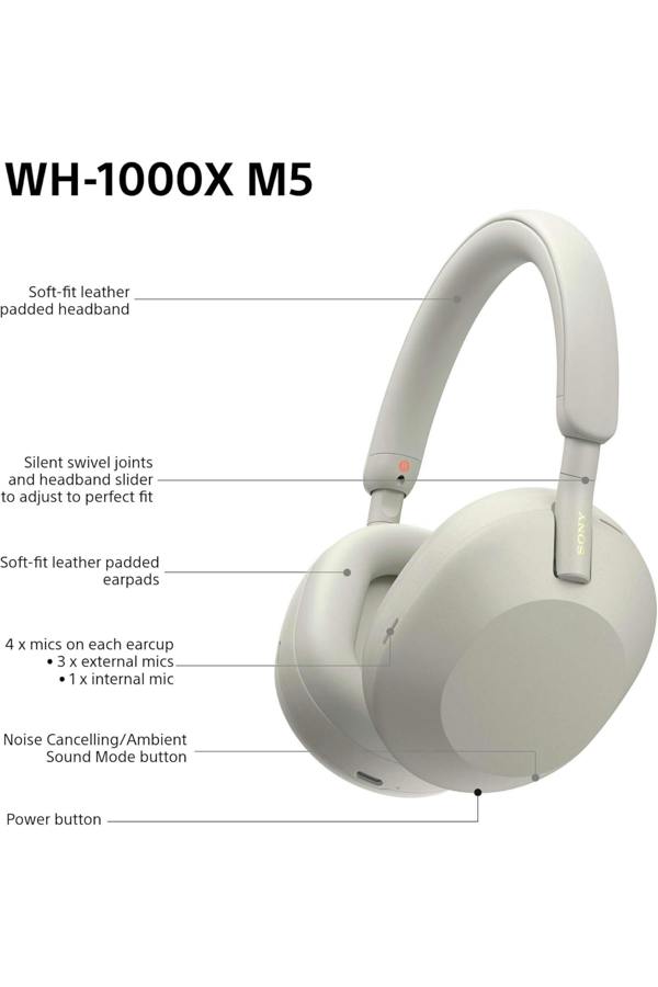 Sony WH-1000XM5 Hard Case Noise Cancelling Wireless Over-Ear Headphones