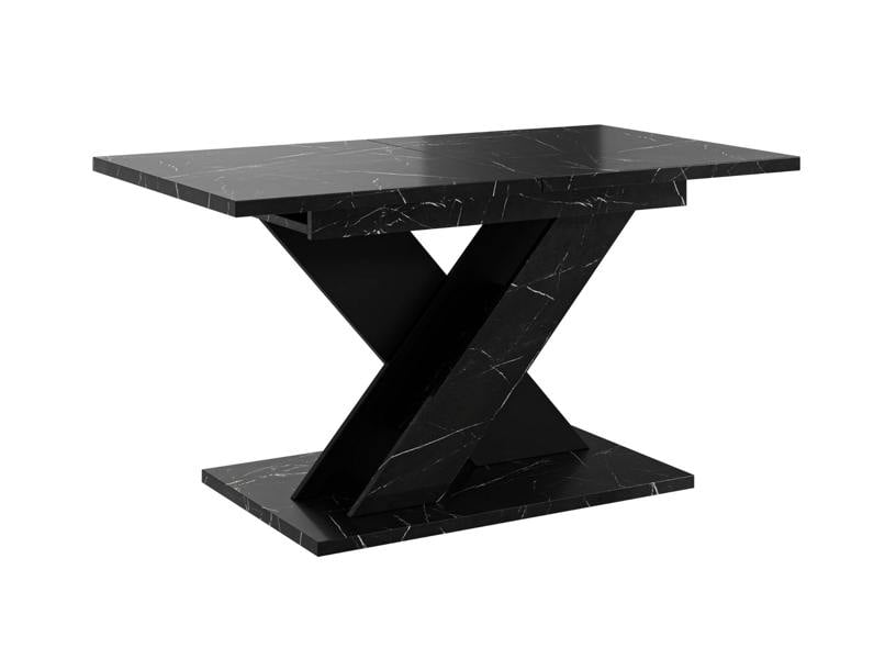 PHD Furniture TOXX Extendable Dining Table 120–160cm – Black Royal Marble Effect