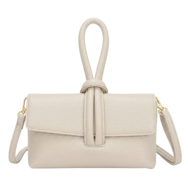 Kitise Knotted Loop Top Handle Mini Crossbody Shoulder Handbag