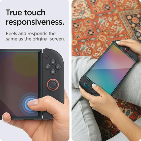Spigen Glaster EZ Fit Screen Protector for Nintendo Switch 2 7.9" 2 Pack - AGL10156