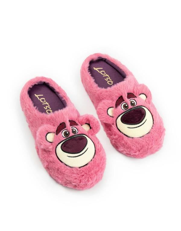 Disney Womens Pink Toy Story Lotso Mule Slippers