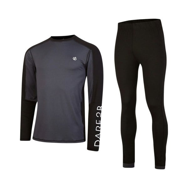 Dare 2B Mens Exchange III Base Layer Set - Black/Ebony