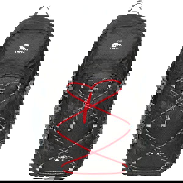 Trespass Albus 30 Litre Casual Rucksack/Backpack - Black/Red - 