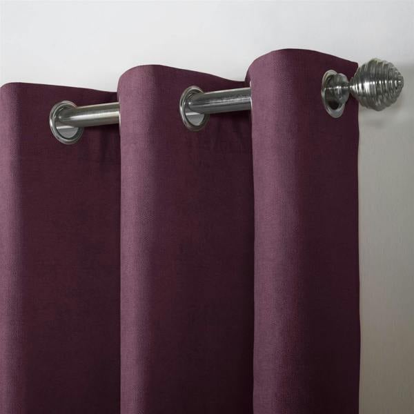 Luxury Living Velvet Chenille Ring Top Curtains