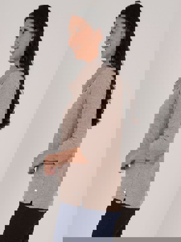 PennyPlain Ribbed Cowl Top - Alpaca