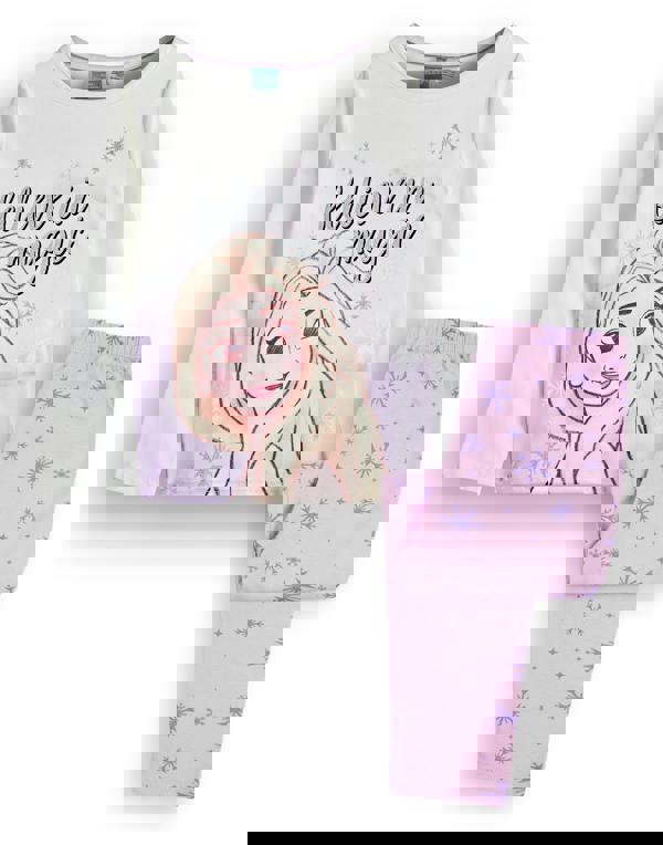 Disney Girls Purple Believe In Magic Long Sleeve Long Leg Pyjama Set