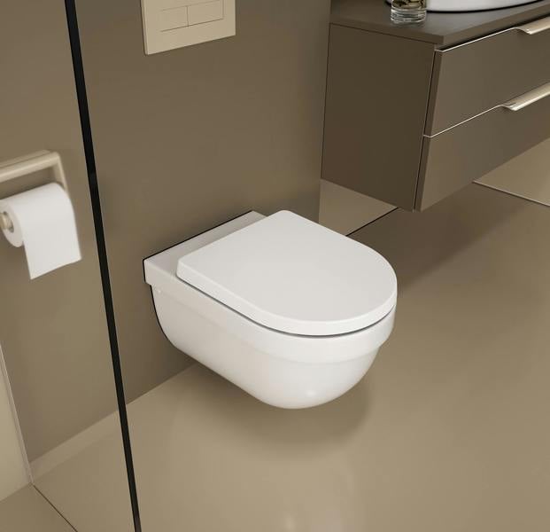 RTS D-Shape Top Fix Slow Close Wrap-Around Quick Release Toilet Seat - 350 x (380-420)