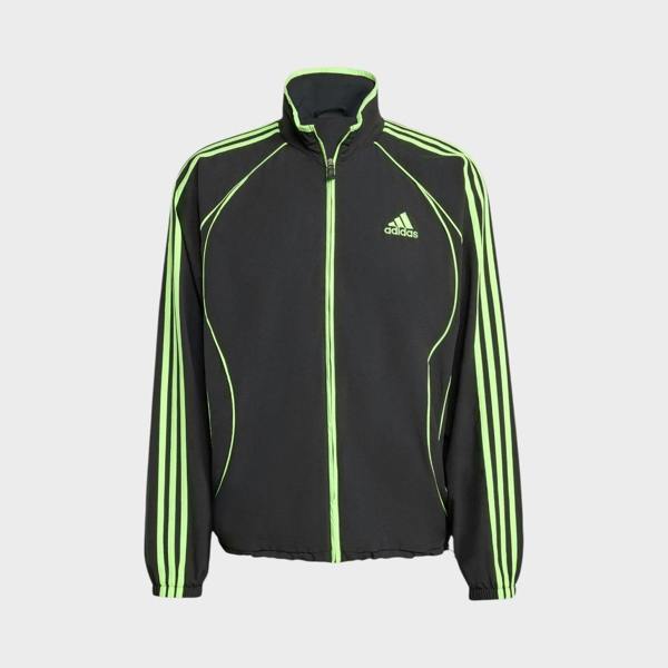 Adidas Originals Teamgeist Training Jacket Black Signal Green
