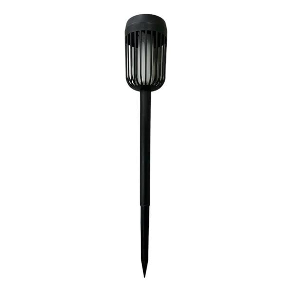Milagro Flame Solar Lamp 1800K Ip44 Black