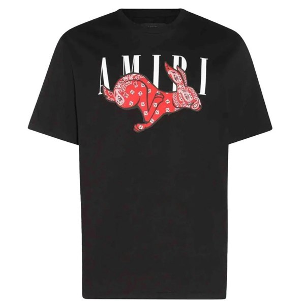 Amiri Cny Rabbit Logo Black T-Shirt S