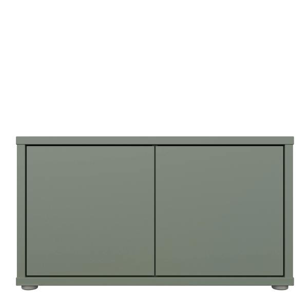 Furniture To Go Alice Springs Bench with 2 Doors Push-to-Open in Sage Green