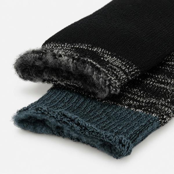 Totes TOG BRUSHED INSIDE THERMAL LINED SOCKS TWIN PACK Socks   in  Grey