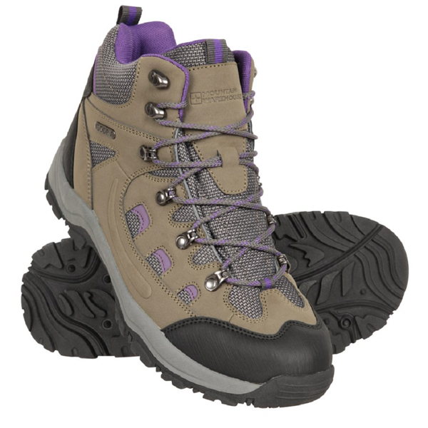Mountain Warehouse Womens Adventurer Walking Boots - Light Grey