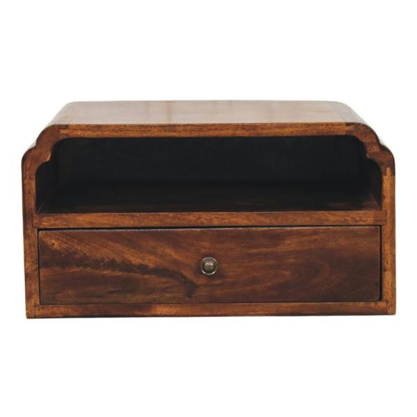Artisan Furniture Avora Wall-Mounted Chestnut Bedside