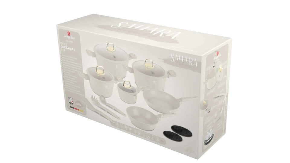 Berlinger Haus 15-Piece Cookware Set BH8081 Sahara