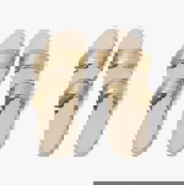 FitFlop F-MODE GO Womens Slides Platino