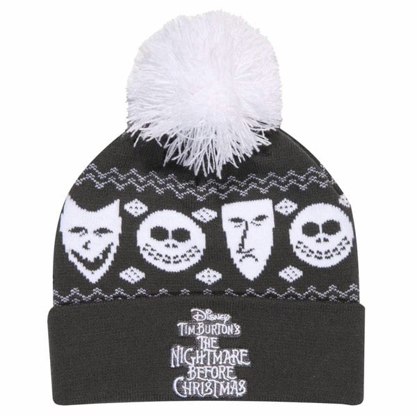 The Nightmare Before Christmas Unisex Adult Misfits Beanie - Black/White