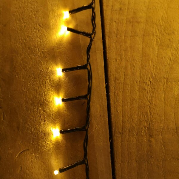 Samuel Alexander 3000 LED 75m Indoor Outdoor Christmas Multi Function Mains Operated String Lights with Timer in Vintage Gold