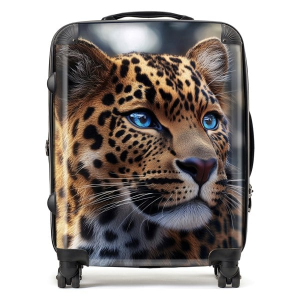 Warren Reed Beautiful Leopard Suitcase