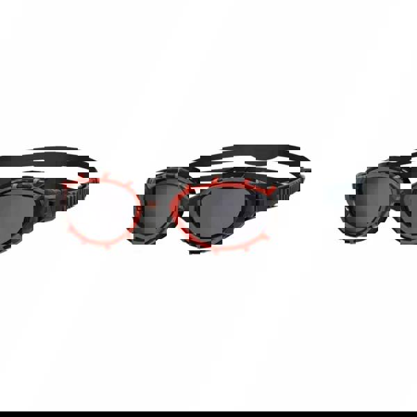 Zoggs Predator Flex polarized red black swim goggles