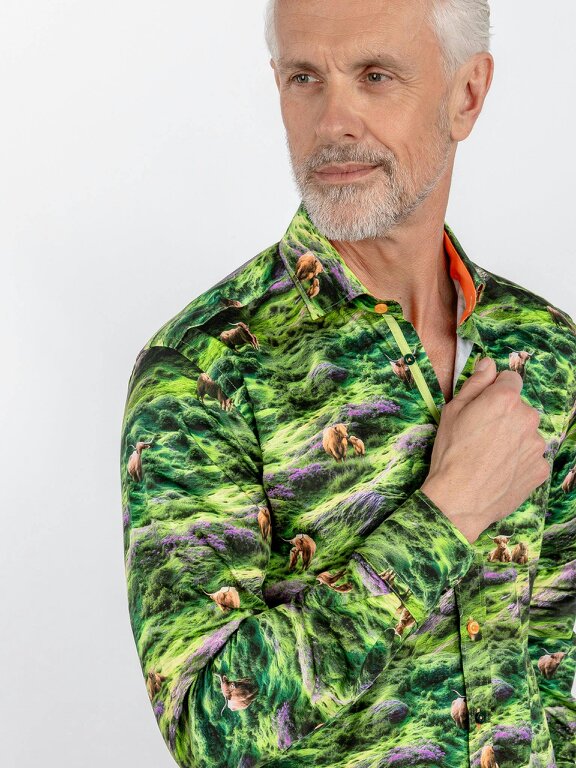 Claudio Lugli Highland Cow Photographic Print Shirt