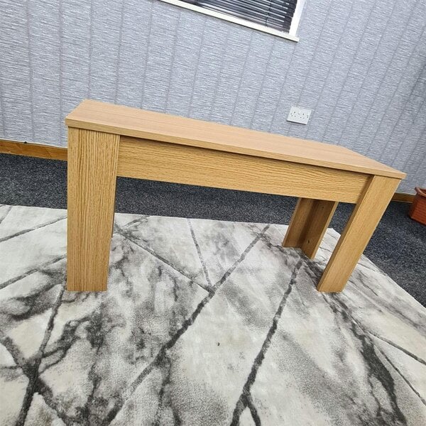 KOSY KOALA 2 Set Modern Light Wood Effect Dining Benches Wooden Seating for Dining Room Kitchen or Hallway (90 × 30 × 45 cm)