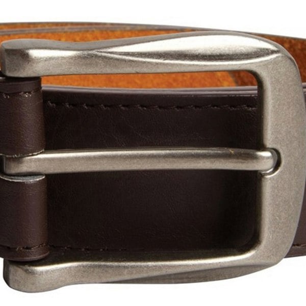 Duke Mens D555 Harrison Bonded Leather Waist Belt - Brown