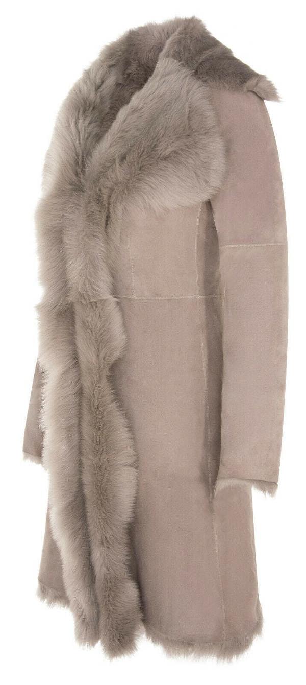 Infinity Leather Womens Toscana Sheepskin Suede Trench Coat-Tbilisi