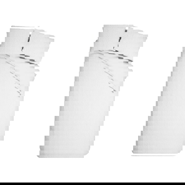 Catherine Lansfield Crinkle Seersucker Duvet Cover Set White