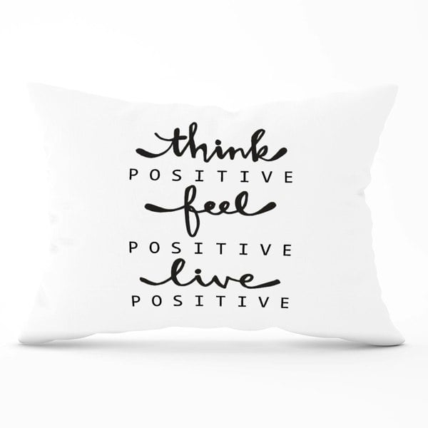 Warren Reed Think Positive, Feel Positive, Live Positive Cushions