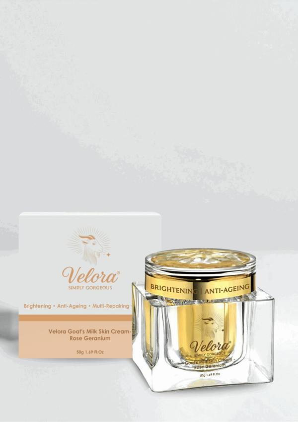 Velora goat milk hydration and brightening cream 