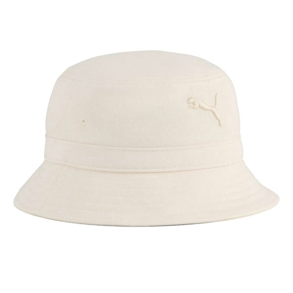 Puma Unisex Adult Premium Essential Logo Bucket Hat - White