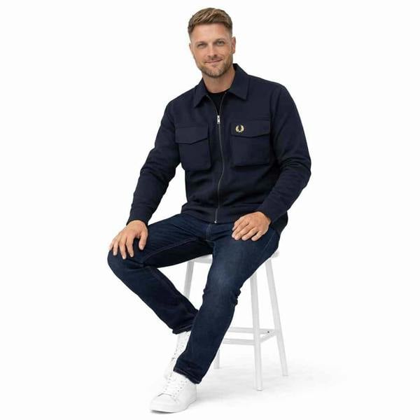 Fred Perry Ripstop Pocket Overshirt Navy