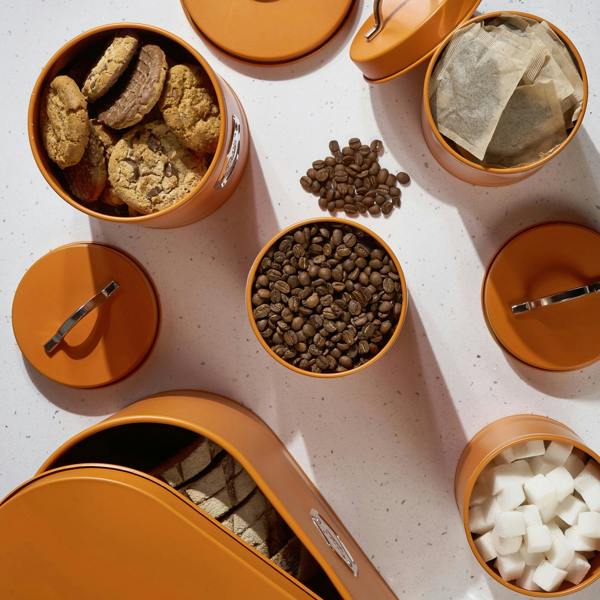Cooks Professional 5 Piece Kitchen Storage Set | Orange / Silver