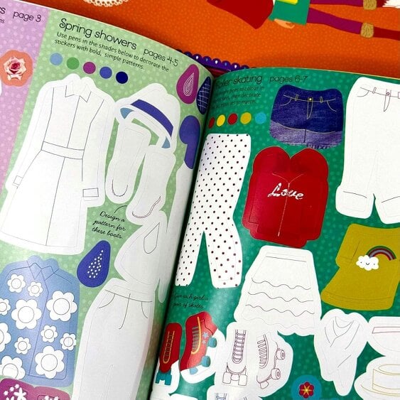 Usborne Sticker Dolly Dressing Fashion Designer Activity Pack