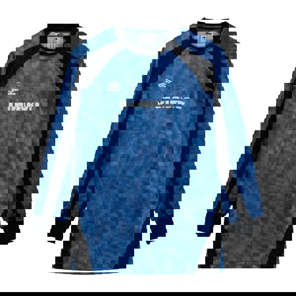 Umbro Mens Printed Long-Sleeved Jersey - Classic Blue/Black